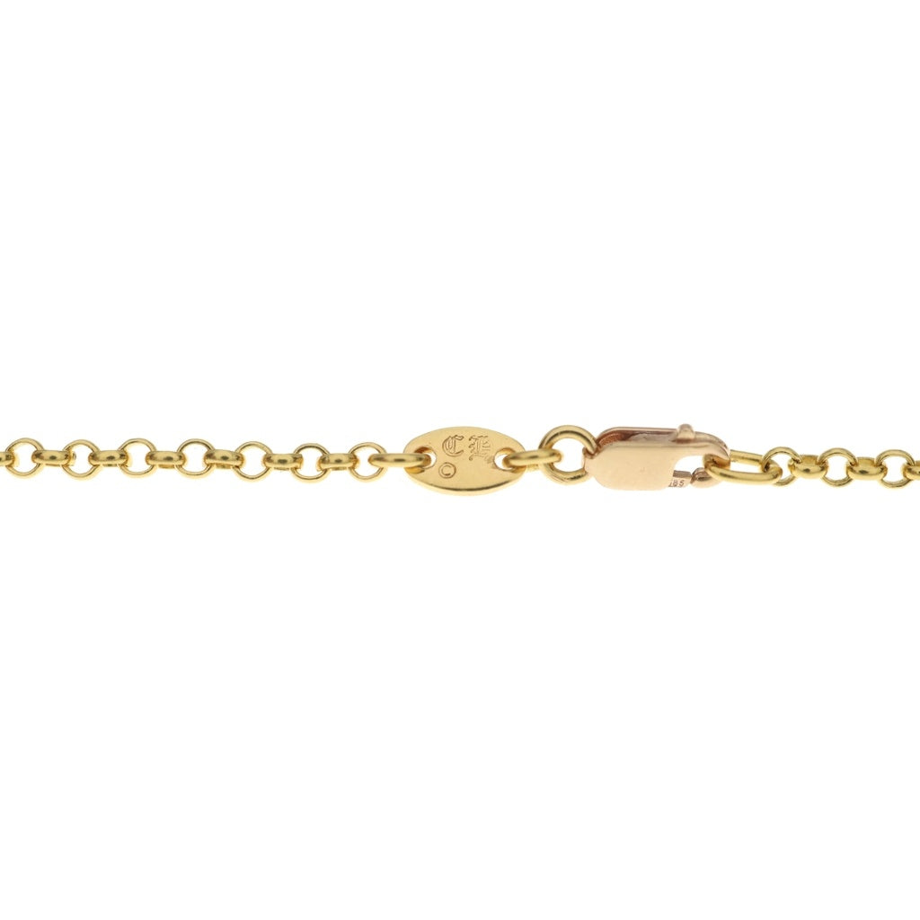 CHROME HEARTS(クロムハーツ) 22K NECKCHAIN R16 ロールチェーンネックレス 16inch ゴールド