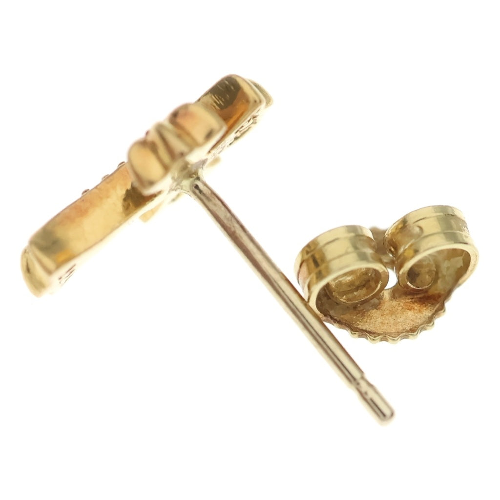 CHROME HEARTS(クロムハーツ) 22K CH CRS 2 FAT P/DIA CHクロスファット スタッドピアス PAVEダイヤ ゴールド BCA019