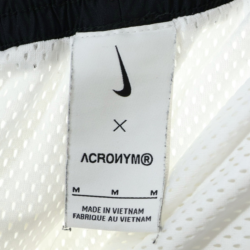 NIKE(ナイキ) 21AW ×ACRONYM WOVEN PANTS アクロニウム ウーブン ナイロントラックパンツ ホワイト/ブラック CZ4672-100