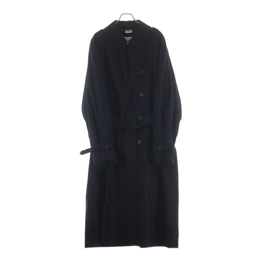MACKINTOSH(マッキントッシュ) ×VETEMENTS ヴェトモン コットンロングトレンチコート ブラック WSS18JA10