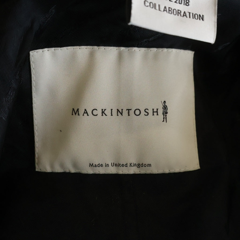 MACKINTOSH(マッキントッシュ) ×VETEMENTS ヴェトモン コットンロングトレンチコート ブラック WSS18JA10