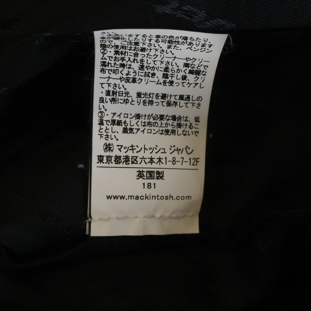 MACKINTOSH(マッキントッシュ) ×VETEMENTS ヴェトモン コットンロングトレンチコート ブラック WSS18JA10