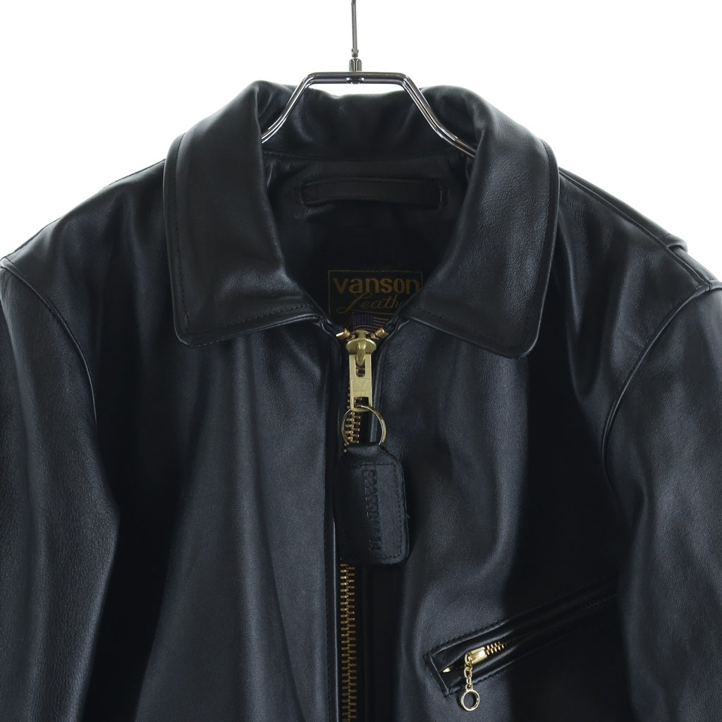 VANSON(バンソン) ENFIELD SINGLE RIDERS JACKET エンフィールド シングルライダースジャケット ブラック