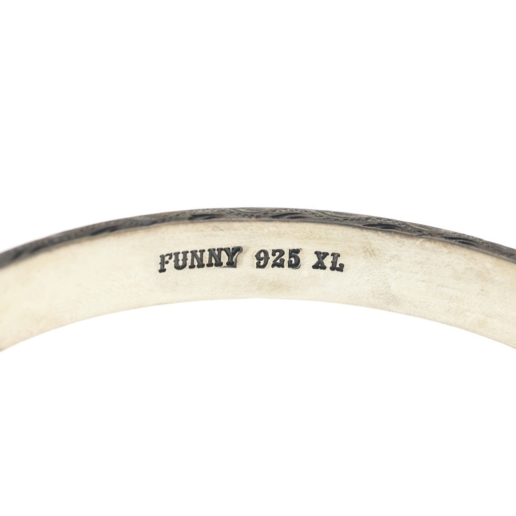 FUNNY(ファニー) インディアンジュエリー ハンドエングレーブ 総柄 刻印 ブレスレット シルバー