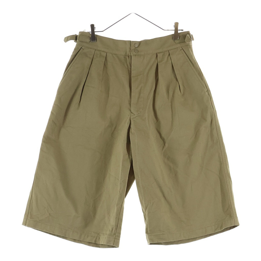 HYKE(ハイク) COTTON GURKHA SHORTS アジャスター付き コットングルカショーツ ハーフパンツ ベージュ 13392