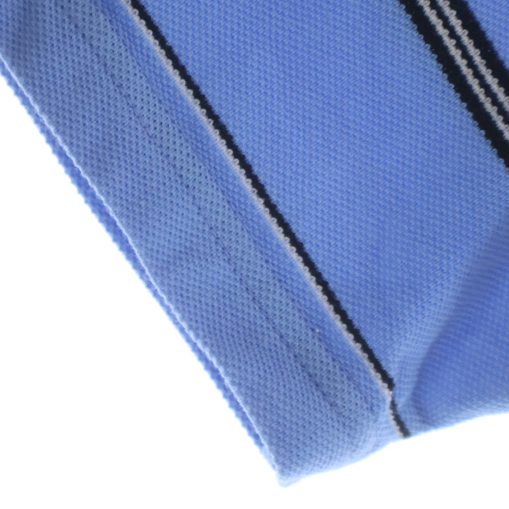 COOTIE PRODUCTIONS(クーティー プロダクションズ) 26SS MOSS STITCH BORDER S/S POLO モスステッチ ボーダー ポロシャツ ブルー/ブラック/ホワイト CTE-26S328