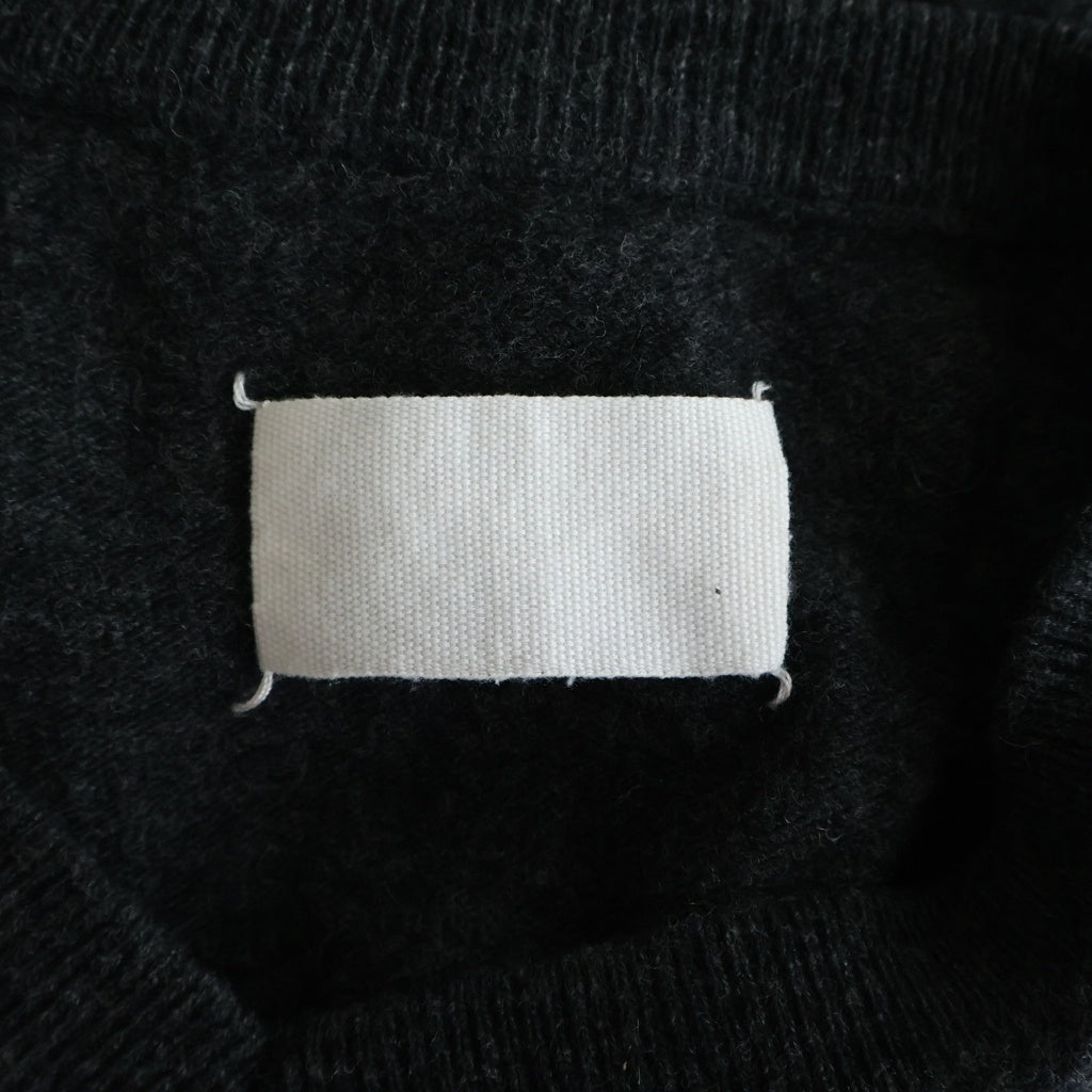 Maison Martin Margiela(メゾンマルタンマルジェラ) 本人期 イタリア製 アシンメトリー ウール Vネックニットセーター グレー 31 YM113