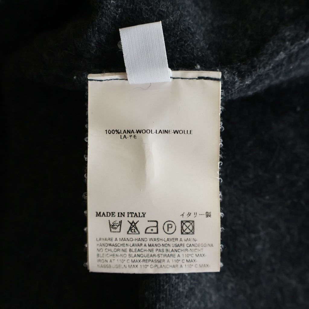Maison Martin Margiela(メゾンマルタンマルジェラ) 本人期 イタリア製 アシンメトリー ウール Vネックニットセーター グレー 31 YM113
