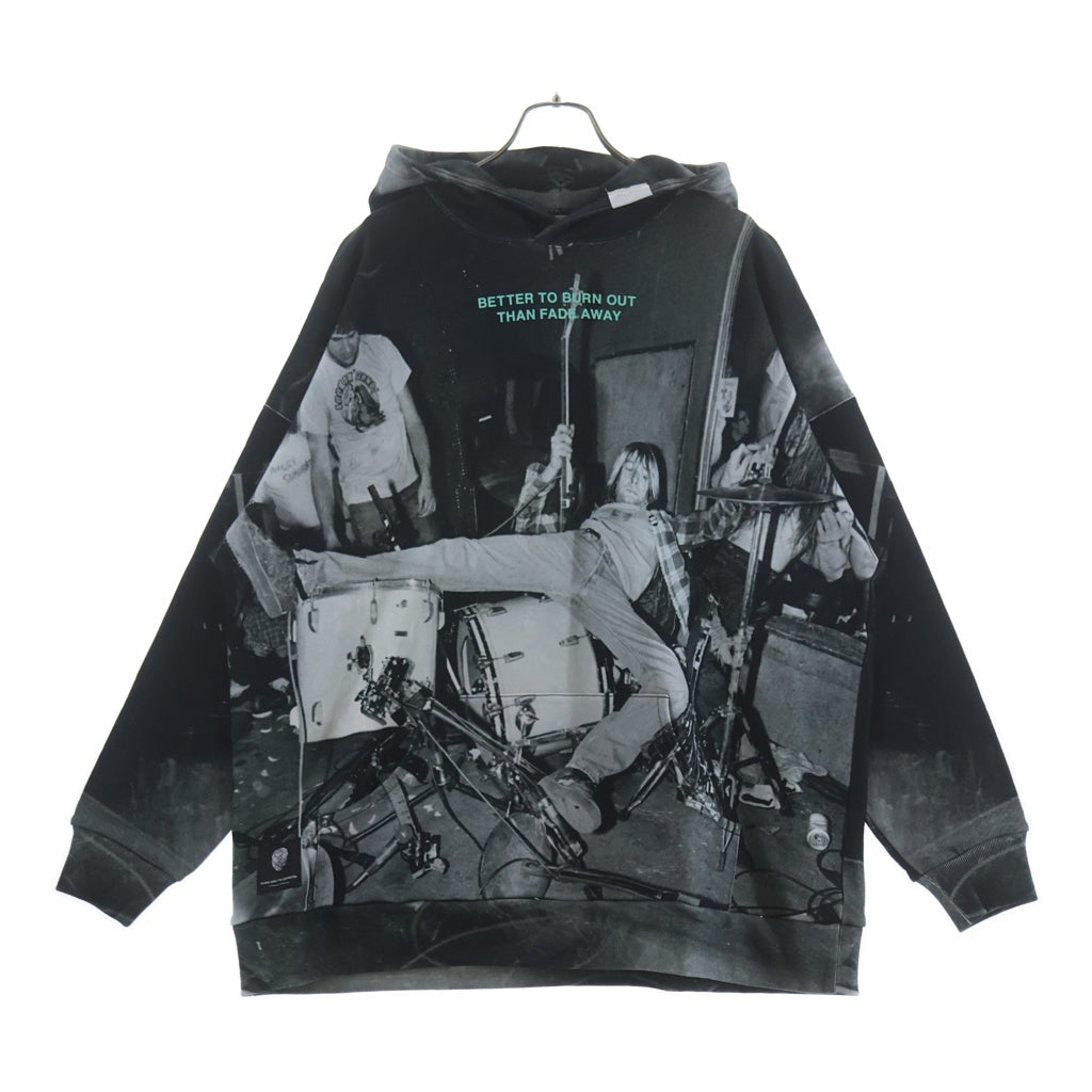 TALKING ABOUT THE ABSTRACTION(トーキング アバウト ザ アブストラクション) CHALES PHOTO PARKA チャールズ フォト プルオーバースウェットパーカー フーディー グレー SS-PPK-001A