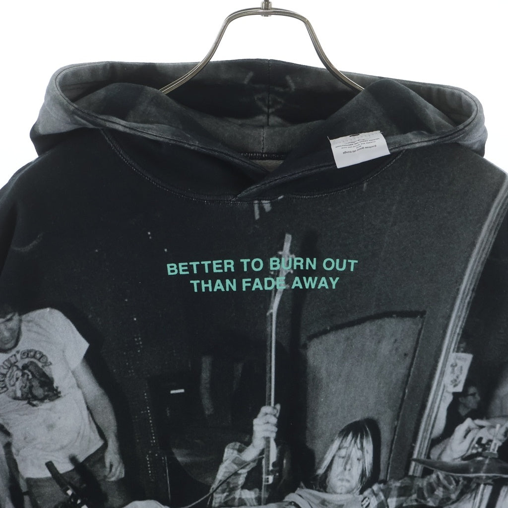 TALKING ABOUT THE ABSTRACTION(トーキング アバウト ザ アブストラクション) CHALES PHOTO PARKA チャールズ フォト プルオーバースウェットパーカー フーディー グレー SS-PPK-001A