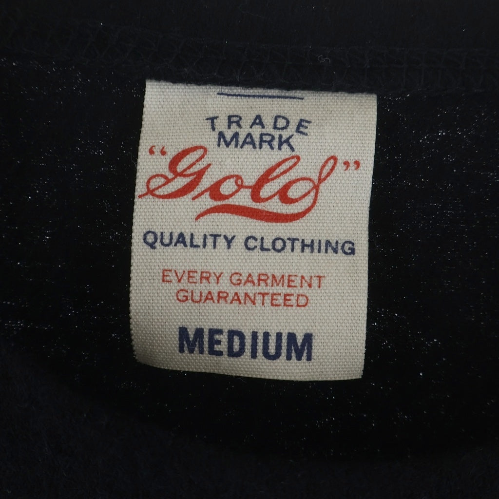 GOLD(ゴールド) WASHBLE WOOL SUPER 140's RAGLAN CREW NECK SHIRT ウォッシュブル スーパー ラグラン クルーネック長袖Tシャツ カットソー ブラック GL69413