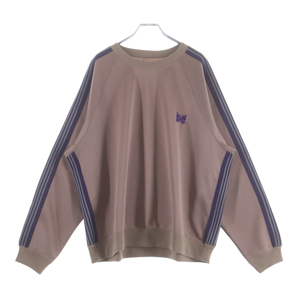 Needles(ニードルス) 22AW TRACK CREWNECK SHIRT トラック クルーネックスウェットトレーナー ピンク LQ228