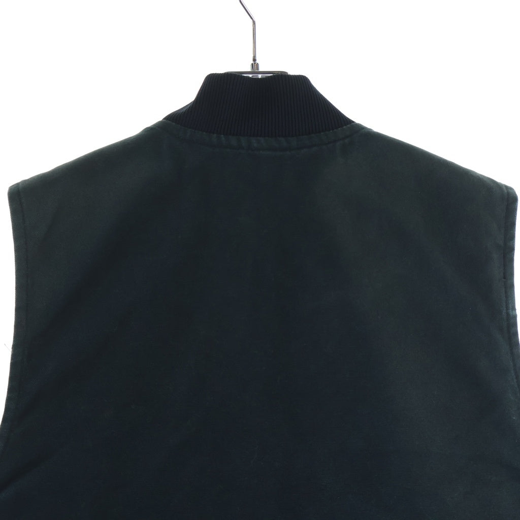 CARHARTT(カーハート) 00S VINTAGE DUCK BEST ヴィンテージ USA製 ダック ジップアップ ワークベスト ブラック V01 BLK