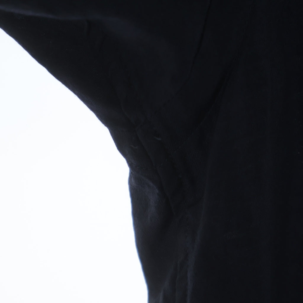 COMOLI(コモリ) 23SS シルク混 ウール 半袖 オープンカラーシャツ ネイビー X01-02019