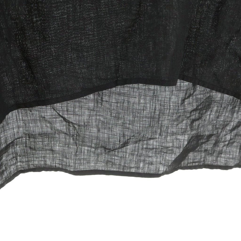 MAATEE&SONS(マーティーアンドサンズ) 25SS ドS LINEN PULLOVER プルオーバー 長袖リネンシャツ ブラック MT5103-0618