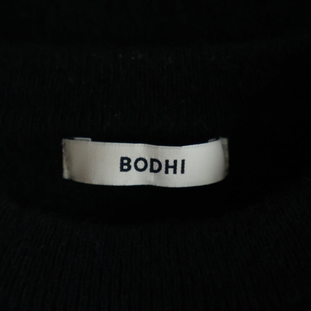 BODHI(ボーディー) PREMIUM CASHMERE SWEAT プレミアム カシミア クルーネックニットセーター ブラック BD11001
