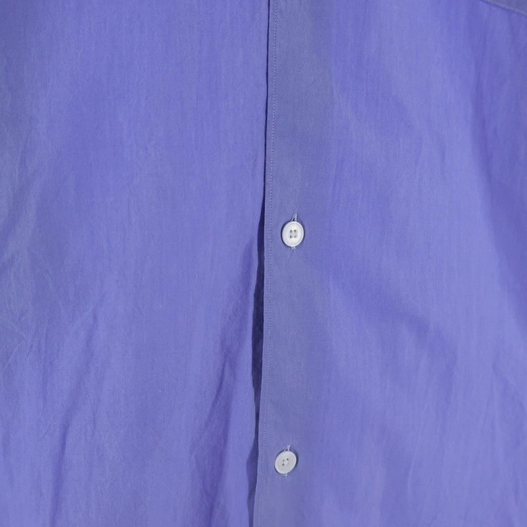 COMOLI(コモリ) 22AW コットン レギュラーカラー 長袖シャツ ブルー U03-02001