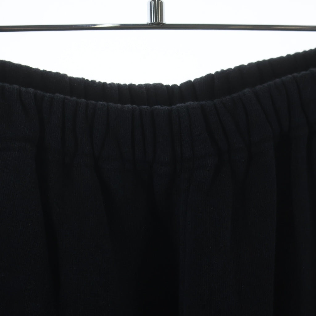COMOLI(コモリ) 22SS コットン吊裏毛 ワイドスウェットパンツ ブラック V01-05003