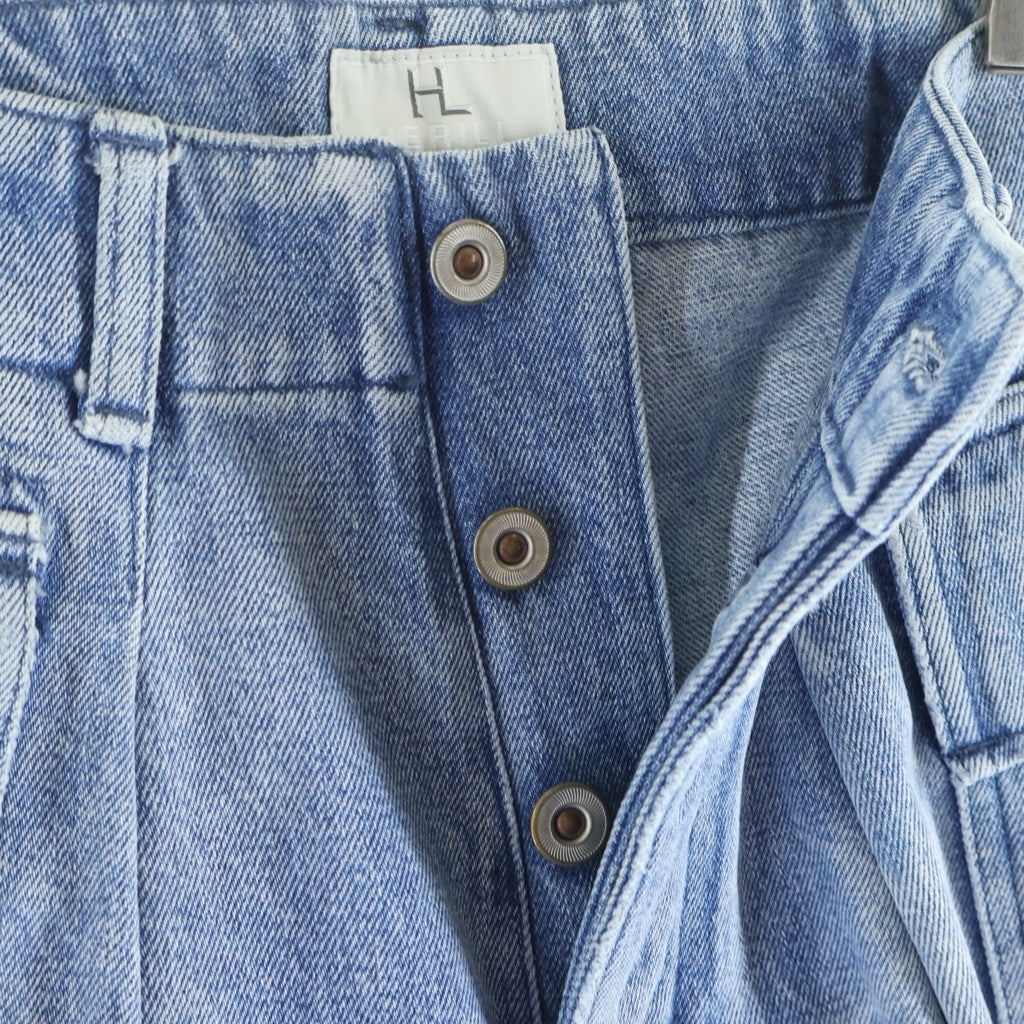NO BRAND(ノーブランド) HERILL (ヘリル) 22SS HL DENIM CARGOSHORTS デニム カーゴショーツ ハーフパンツ インディゴ 22-030-HL-8110-1