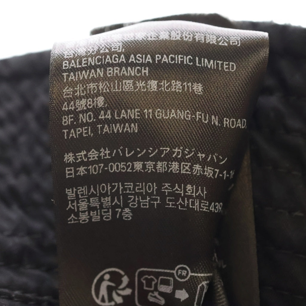 BALENCIAGA(バレンシアガ) 24AW BUCKET HAT UNITYロゴ刺繍 コットンバケットハット ブラック 794893 410B2