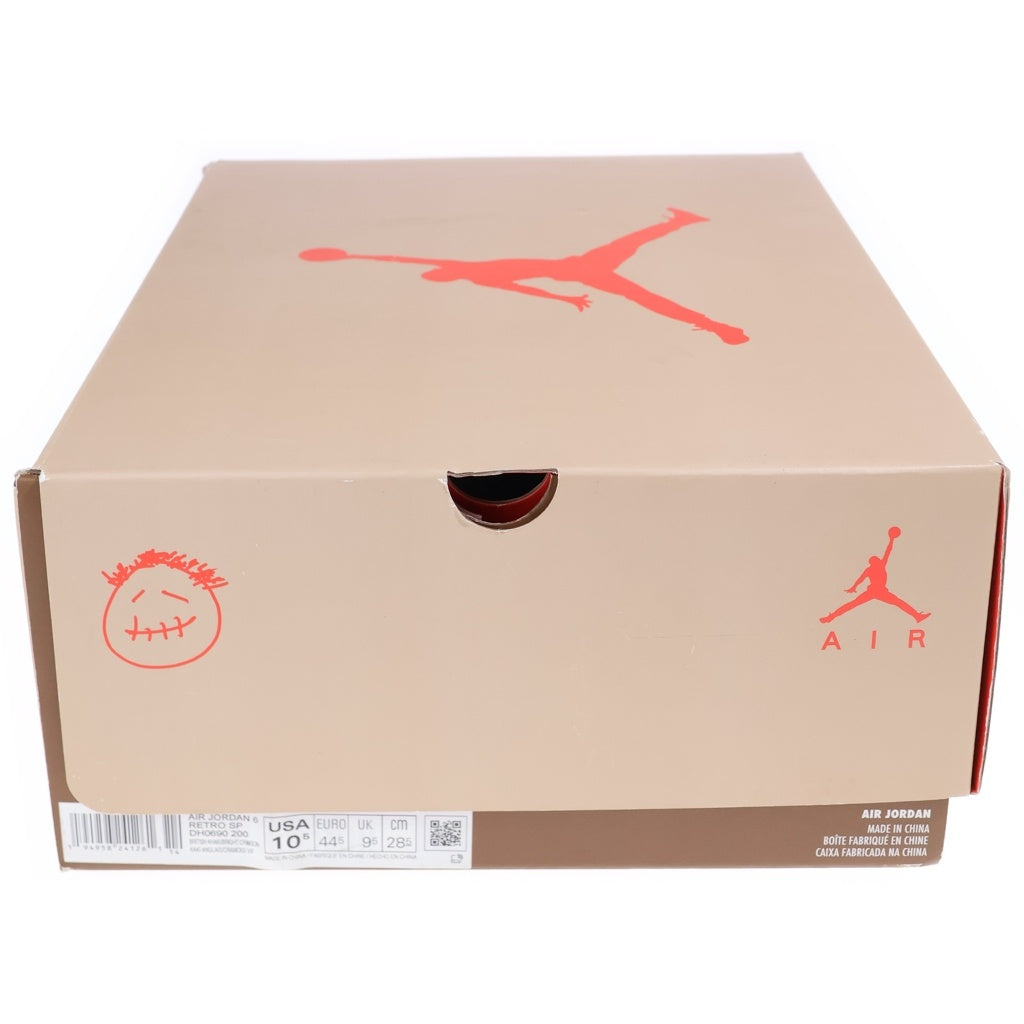 NIKE(ナイキ) ×TRAVIS SCOTT AIR JORDAN 6 RETRO SP BRITISH KAHKI トラヴィススコット エアジョーダン6 ハイカットスニーカー US10.5/28.5cm DH0690-200