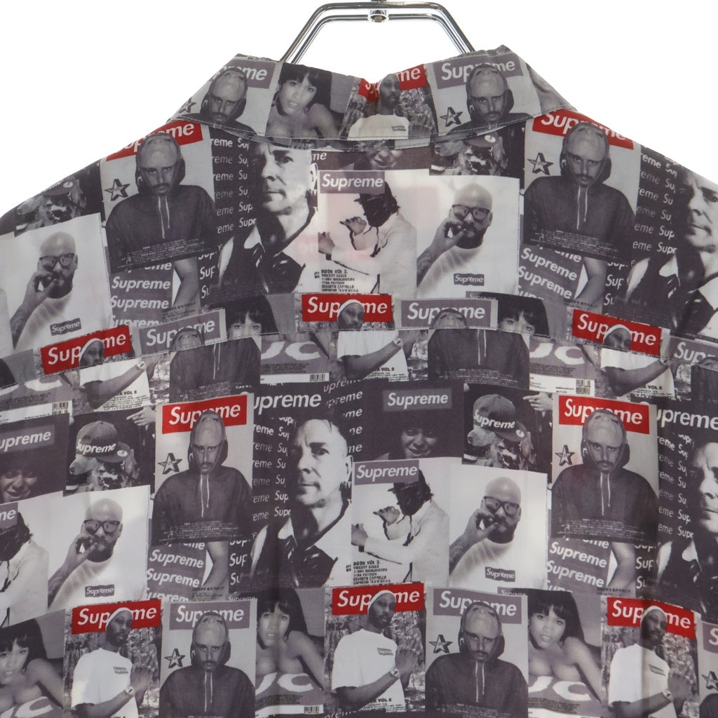 SUPREME(シュプリーム) 23SS Magazine S/S Shirt マガジン 総柄 ショートスリーブ レーヨンシャツ マルチカラー