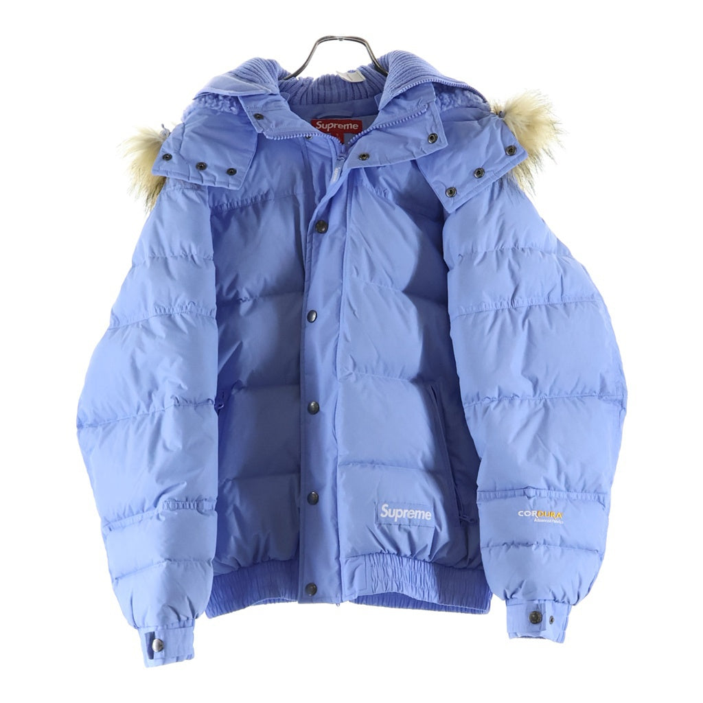 SUPREME(シュプリーム) 25AW Facemask 700-Fill Down Puffer Jacket フェイスマスク 700フィル ファーフーデッド ダウンジャケット ブルー