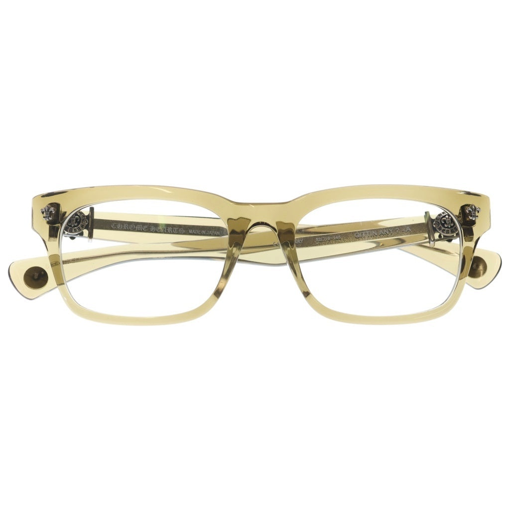 CHROME HEARTS(クロムハーツ) GITTIN ANY?-A ウェリントンフレーム BSフレアテンプル クリア サングラス メガネ ブラウン