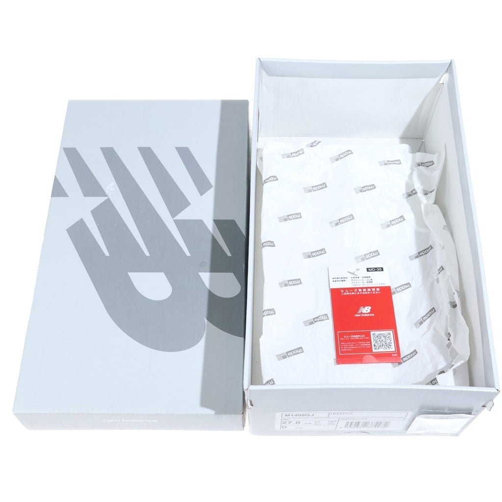 New Balance(ニューバランス) M1400GJ レザー ローカットスニーカー グレー US9/27cm