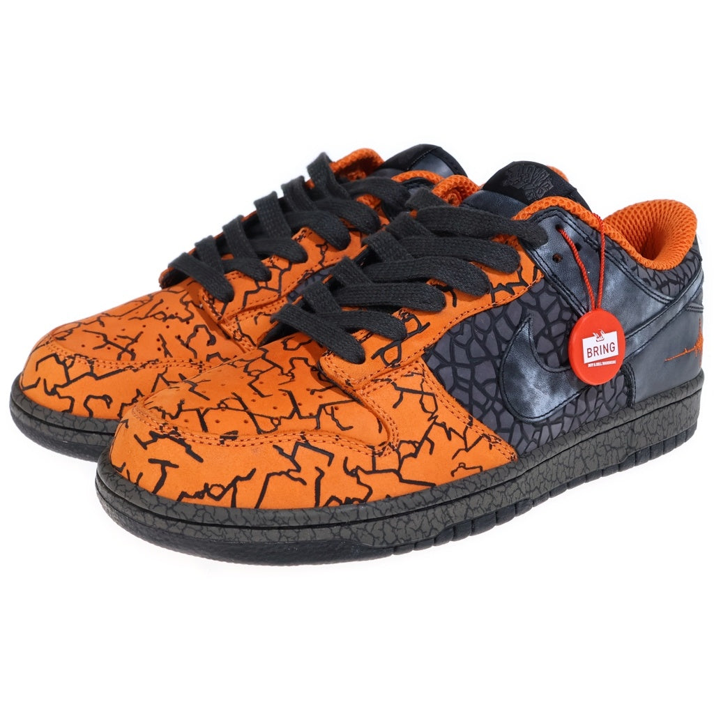 NIKE(ナイキ) 【観賞用 2006年製】 ×HUF DUNK LOW PRIORITY HUFQUAKE ハフ ダンク ハフクエイク ローカットスニーカー グレー/オレンジ U10/28cm 314771-801