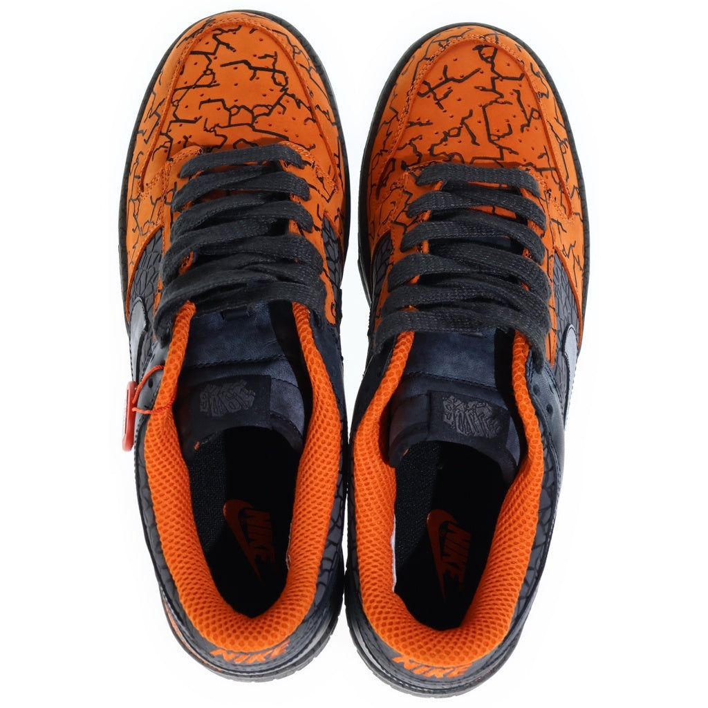 NIKE(ナイキ) 【観賞用 2006年製】 ×HUF DUNK LOW PRIORITY HUFQUAKE ハフ ダンク ハフクエイク ローカットスニーカー グレー/オレンジ U10/28cm 314771-801