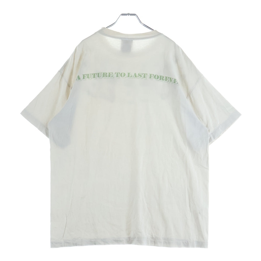 SAINT MICHAEL(セントマイケル) 24SS SS TEE MONEY マネープリント 両面プリントTシャツ 半袖クルーネックカットソー ホワイト SM-YS8-0000-010