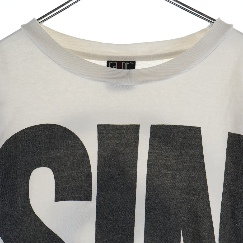 SAINT MICHAEL(セントマイケル) 21AW LS TEE SIN シン 両面プリントTシャツ 長袖クルーネックカットソー ホワイト SM-A21-0000-015