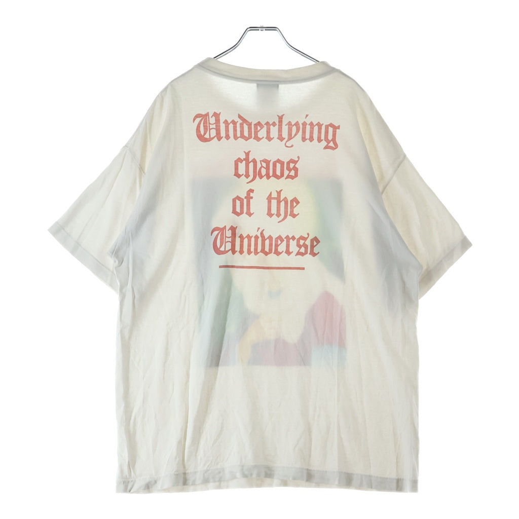 SAINT MICHAEL(セントマイケル) 22AW SPIRITUL MARIA マリア 両面プリントTシャツ 半袖クルーネックカットソー ホワイト SM-A22-0000-008