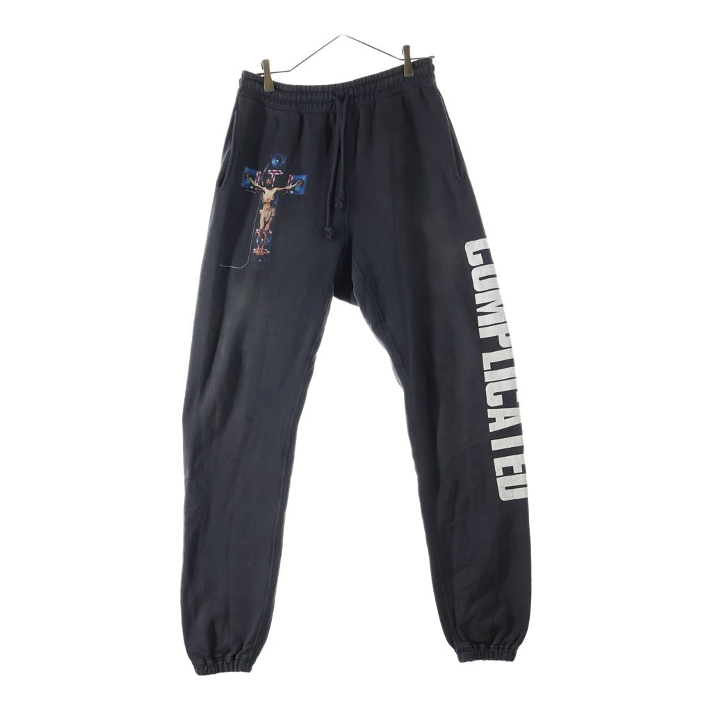 SAINT MICHAEL(セントマイケル) 23AW ×Kosuke Kawamura KK_SWTPNT 河村康輔 ヴィンテージ加工 スウェットパンツ グレー SM-A23-0000-C21