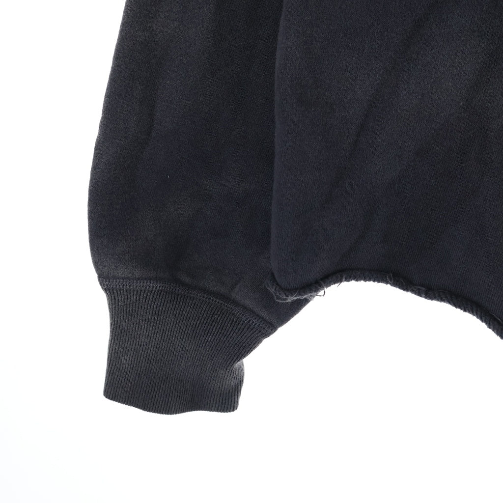 SAINT MICHAEL(セントマイケル) 23AW ×Kosuke Kawamura KK/HOODIE /COMPLICATED 河村康輔 ヴィンテージ加工 クロップドプルオーバーパーカー フーディー グレー SM-A23-0000-C20