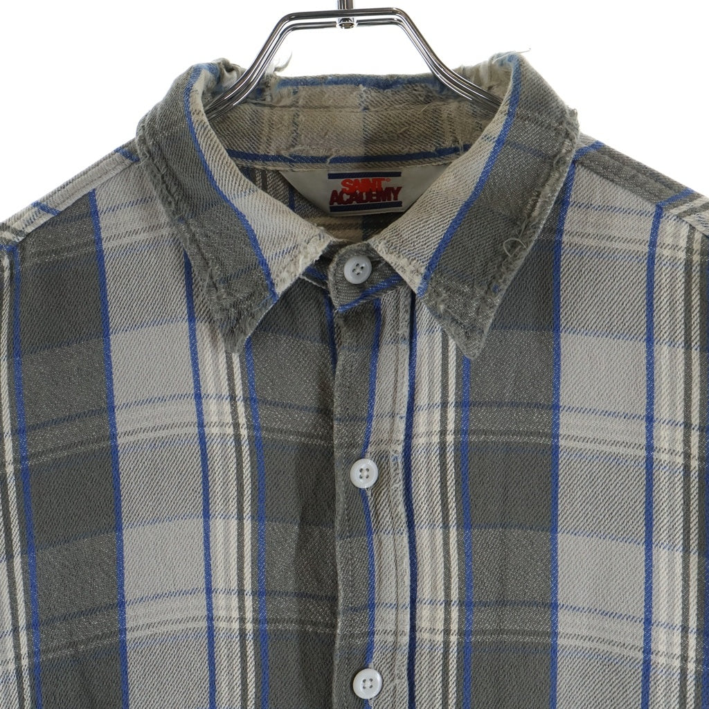 SAINT MICHAEL(セントマイケル) 22AW ×Shermer Academy FRANNEL SHIRT