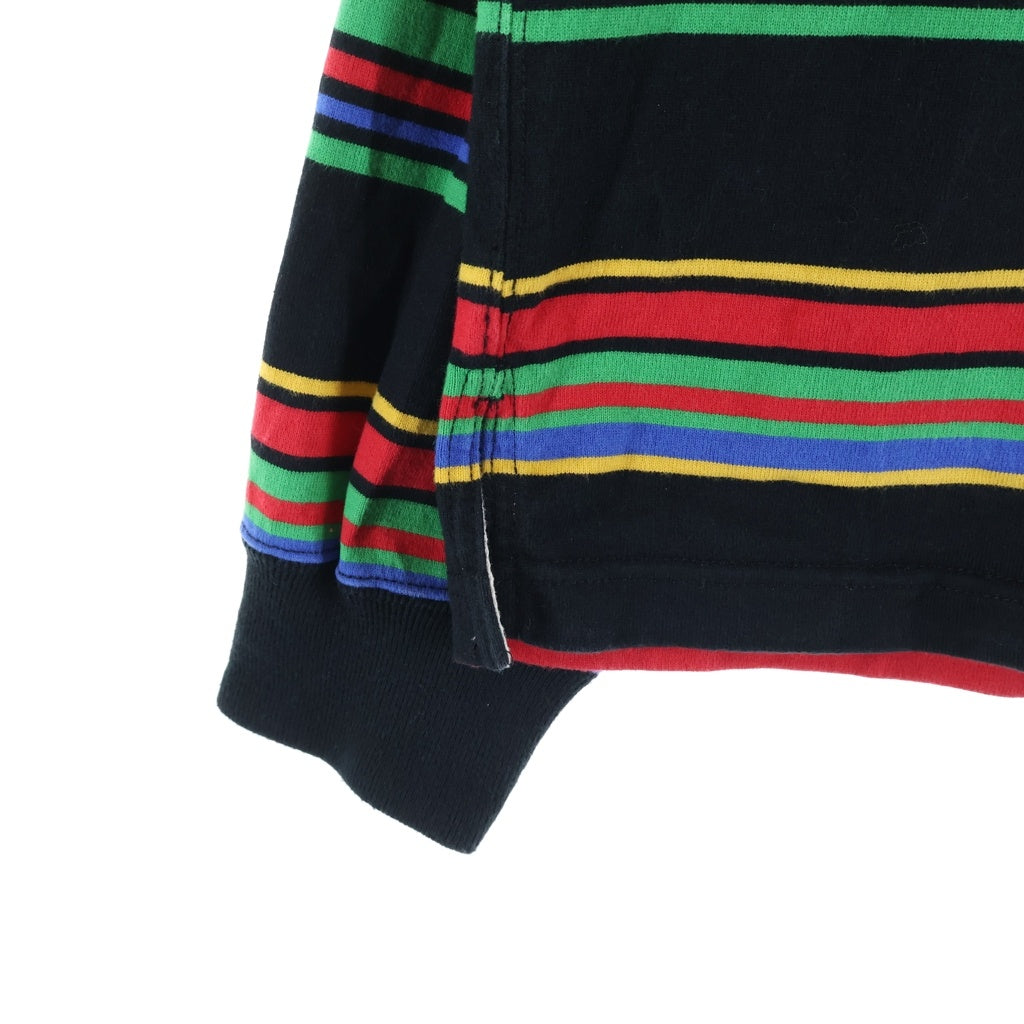SAINT MICHAEL(セントマイケル) 24SS RUGGER SHIRT BORDER ボーダー 長袖ラガーシャツ マルチカラー SM-YS8-0000-025