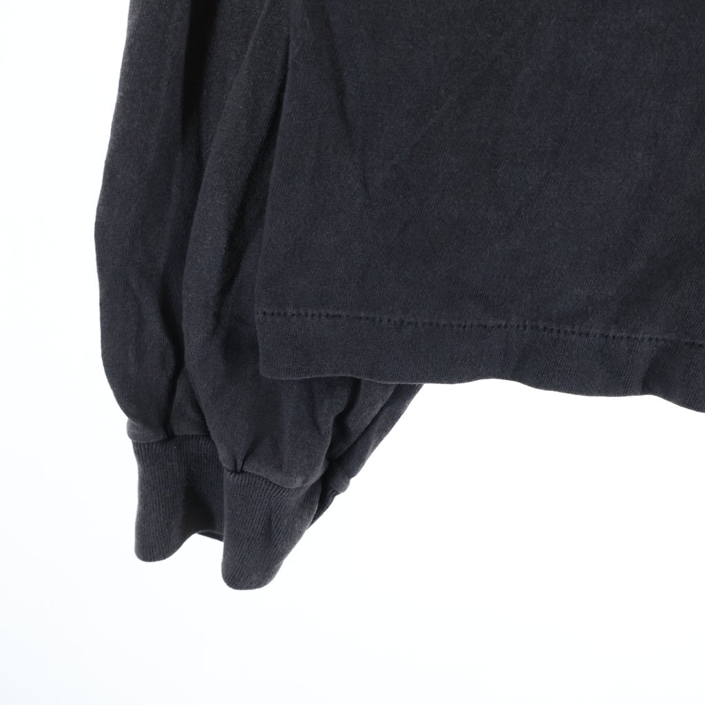 SAINT MICHAEL(セントマイケル) 25SS × Kosuke Kawamura KK_LS TEE/COMPLETE CONTRL 河村康輔 ヴィンテージ加工 両面プリントTシャツ グレー SM-HR8-0000-C26