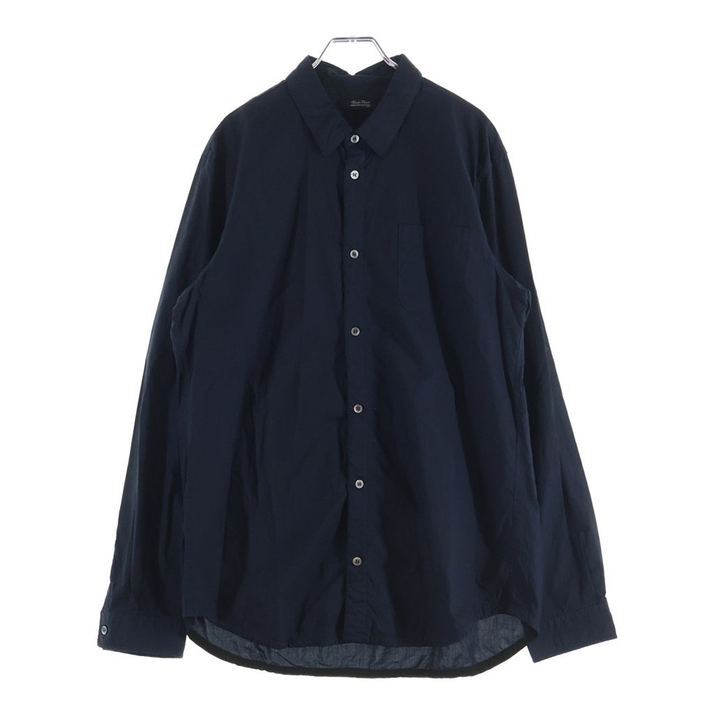 UNDERCOVER(アンダーカバー) 18SS 縮絨加工 長袖レギュラーカラーシャツ ブラック UCA4402