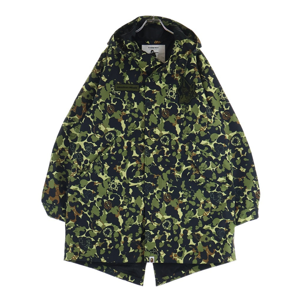 A BATHING APE(アベイシングエイプ) ×UNKLE MWA CAMO M-51 HOODIE JACKET アンクル MVAカモ フーデッドジャケット グリーン 001HJH231902X