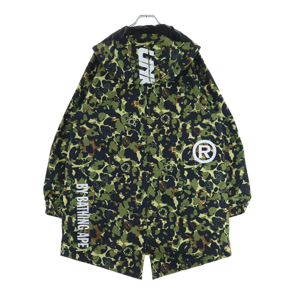 A BATHING APE(アベイシングエイプ) ×UNKLE MWA CAMO M-51 HOODIE JACKET アンクル MVAカモ フーデッドジャケット グリーン 001HJH231902X