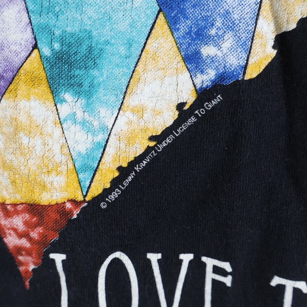 VINTAGE(ヴィンテージ) 90S LENNY KRAVITZ UNIVERSAL LOVE TOUR 1993 TEE GIANT BY TEEJAYS ヴィンテージ レニークラヴィッツ ラブユニバーサルツアー 両面プリントTシャツ 半袖