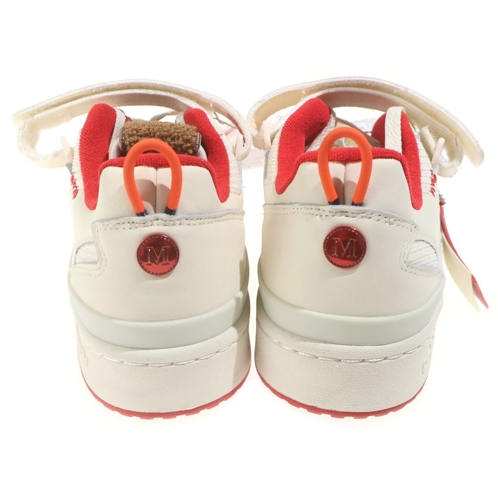 adidas(アディダス) ×HOME ALONE FORUM LOW ホームアローン フォーラム ローカットスニーカー アイボリー/レッド US9.5/27.5cm GZ4378