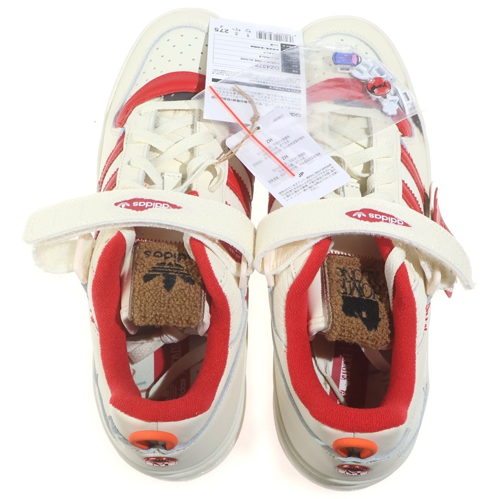adidas(アディダス) ×HOME ALONE FORUM LOW ホームアローン フォーラム ローカットスニーカー アイボリー/レッド US9.5/27.5cm GZ4378