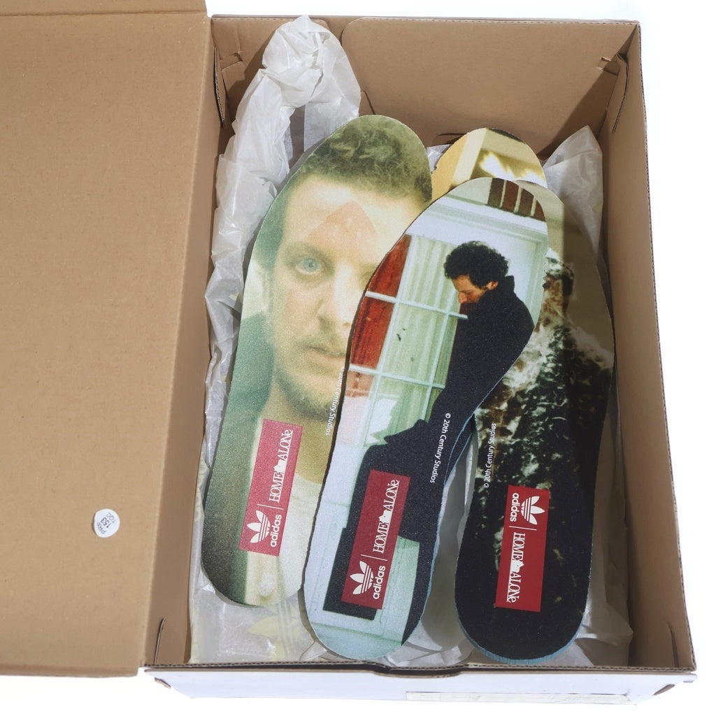 adidas(アディダス) ×HOME ALONE FORUM LOW ホームアローン フォーラム ローカットスニーカー アイボリー/レッド US9.5/27.5cm GZ4378