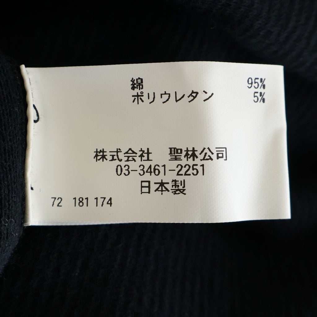 HOLLYWOOD RANCH MARKET(ハリウッド ランチ マーケット) ポリコットン Vネック長袖Tシャツ カットソー ブラック