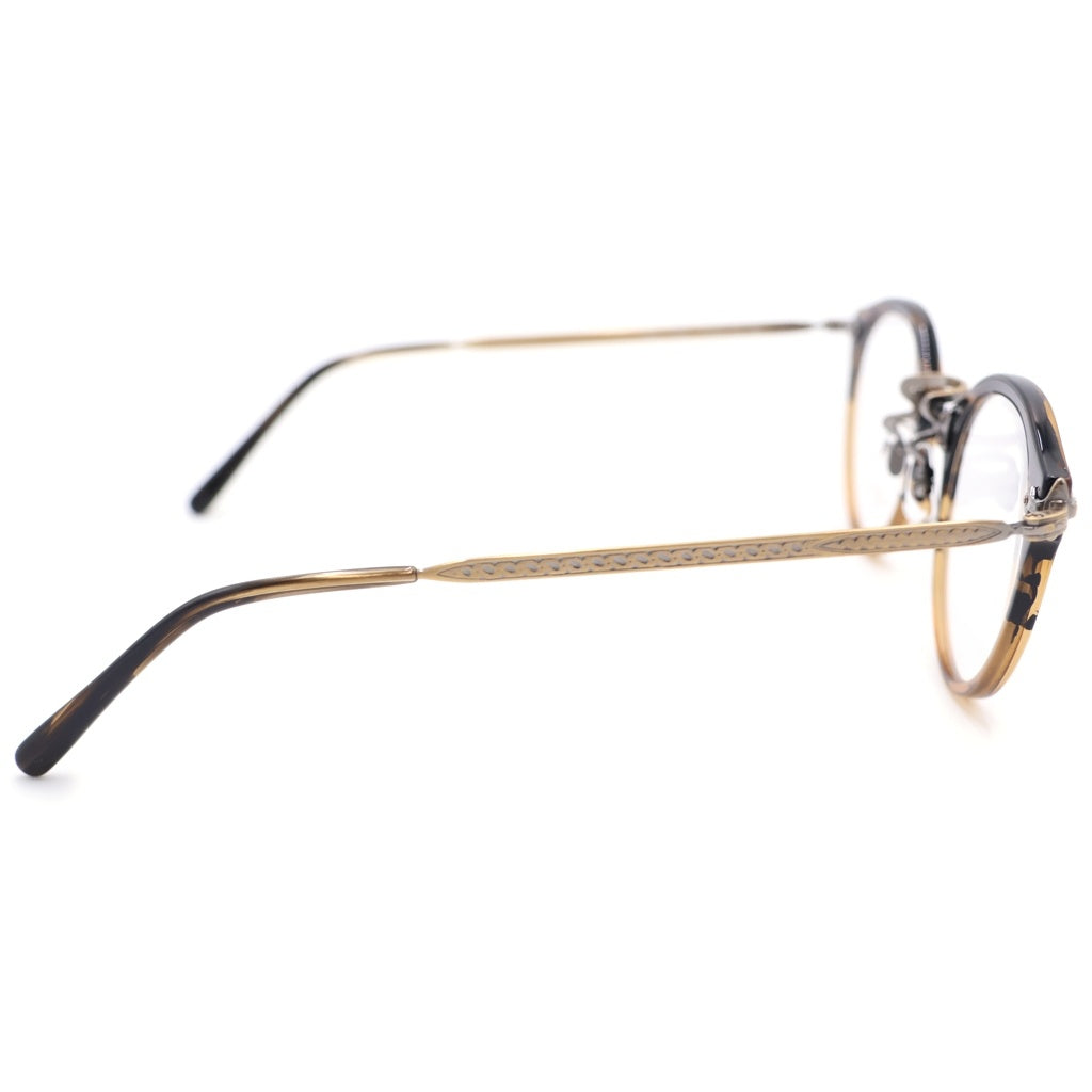 OLIVER PEOPLES(オリバーピープルズ) 505 8108 雅 彫刻デザインメタルテンプル ボストンシェイプ サングラス アイウェア メガネ ブラウン/ゴールド