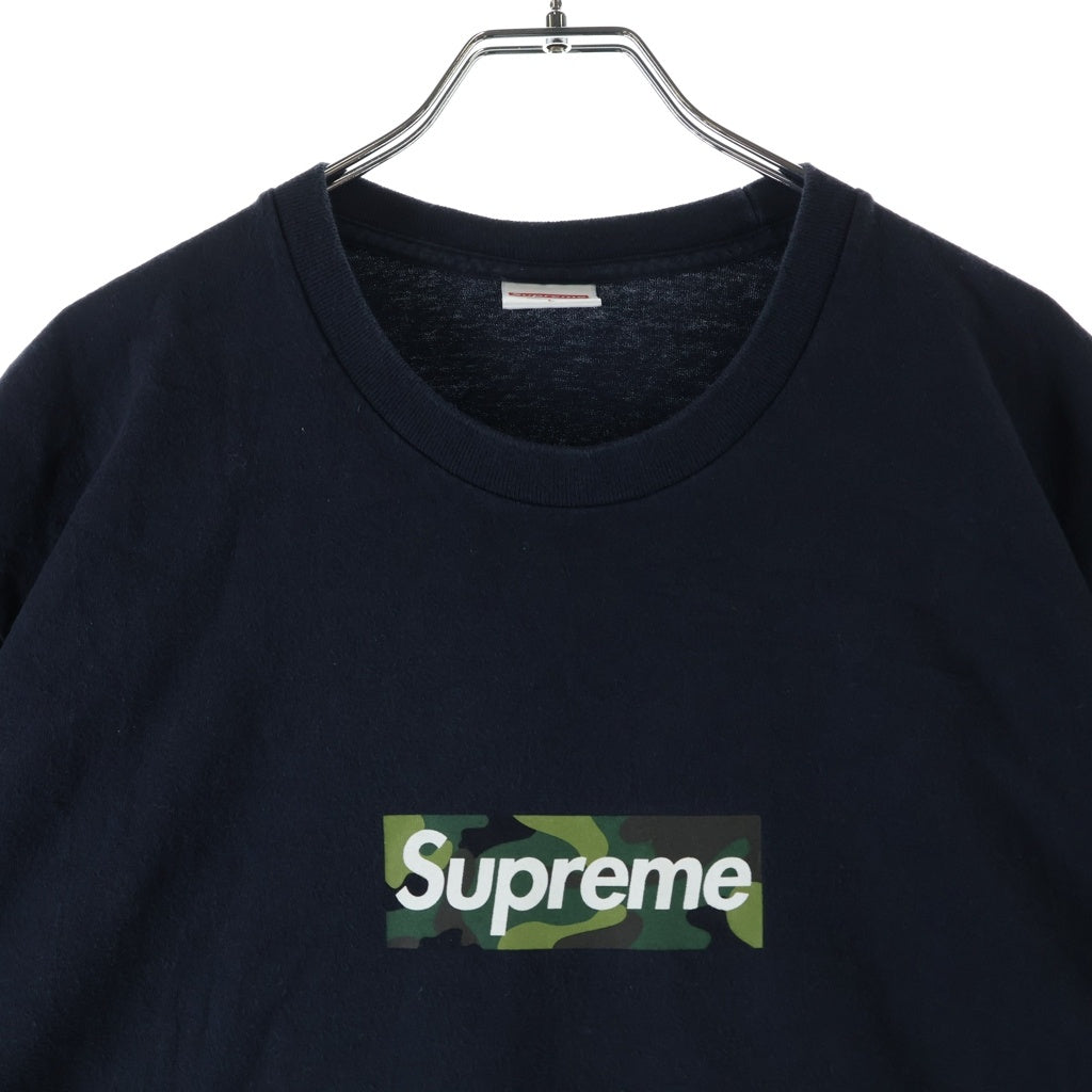 SUPREME(シュプリーム) 23AW Box Logo Tee カモフラ ボックスロゴTシャツ 半袖クルーネックカットソー ネイビー