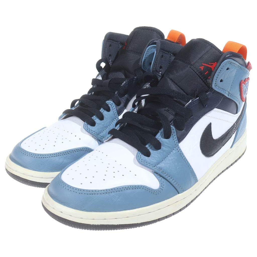 NIKE(ナイキ) ×FACETASM AIR JORDAN 1 MID SE FRLS APLA ファセッタズム エアジョーダン1 フィアレス ミッドカットスニーカー ホワイト/ネイビー US10/28cm CU2802-100